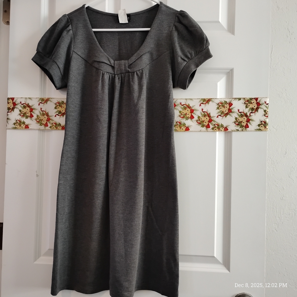 Enfocus Studio Charcoal Mini Dress
